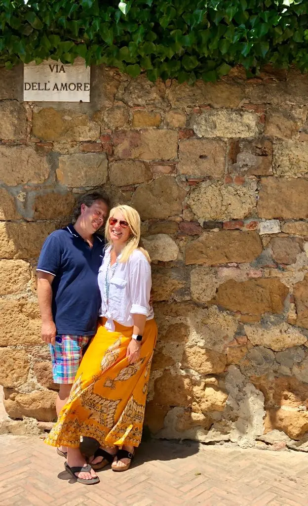 Fred and Amy on the Via dell’Amore in Italy